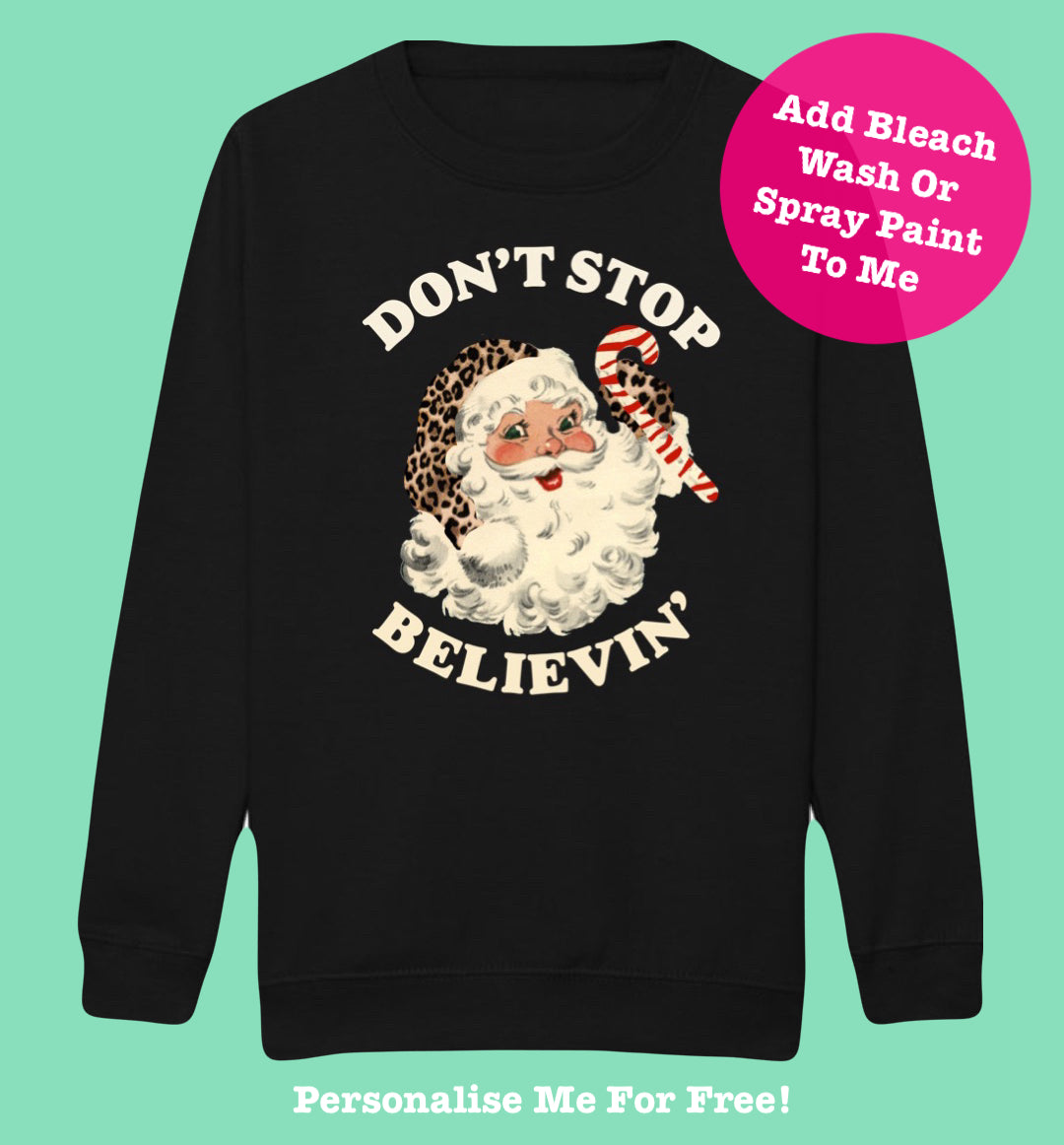 Kids BLACK Don’t Stop Believin’ Sweatshirt