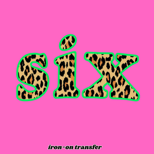Iron-On Birthday Transfer SIX