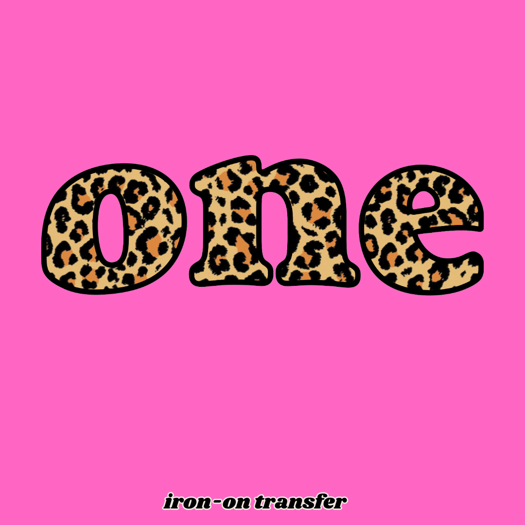 Iron-On Birthday Transfer ONE