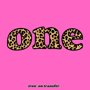 Iron-On Birthday Transfer ONE