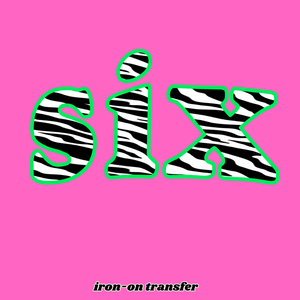 Iron-On Birthday Transfer SIX