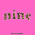 Load image into Gallery viewer, Iron-On Birthday Transfer NINE
