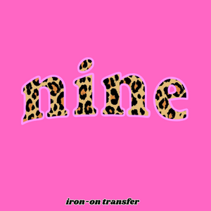 Iron-On Birthday Transfer NINE