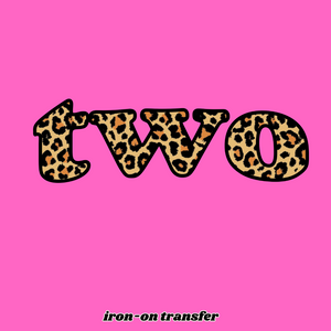 Iron-On Birthday Transfer TWO