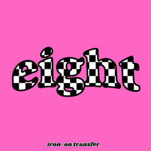Iron-On Birthday Transfer EIGHT