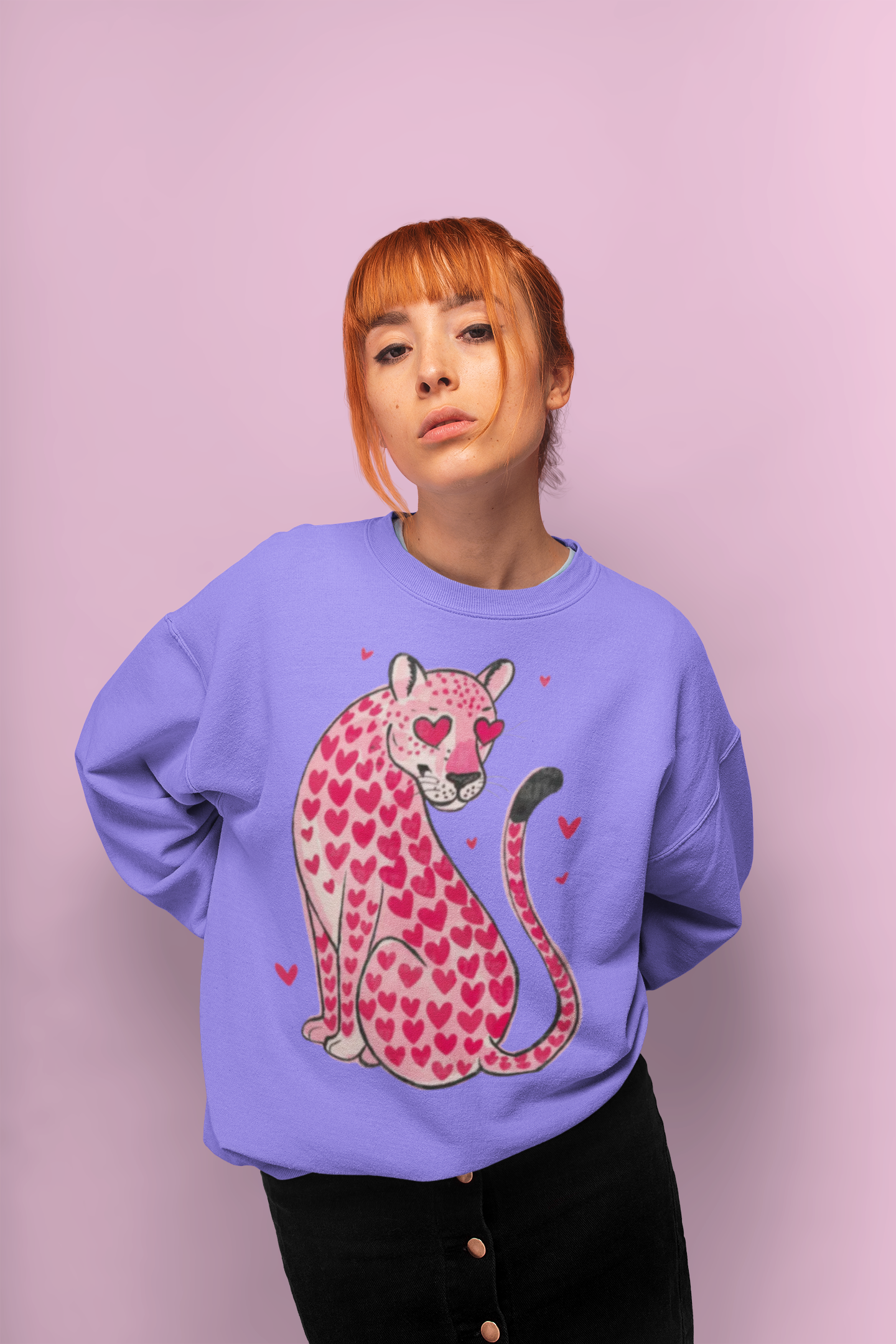 Adults BIG LEOPARD LOVE Sweatshirt – stripe&wild