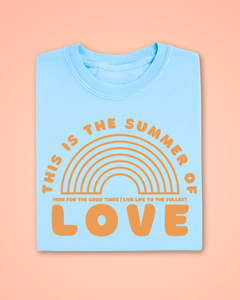 womens this is the summer of love retro summer tshirt